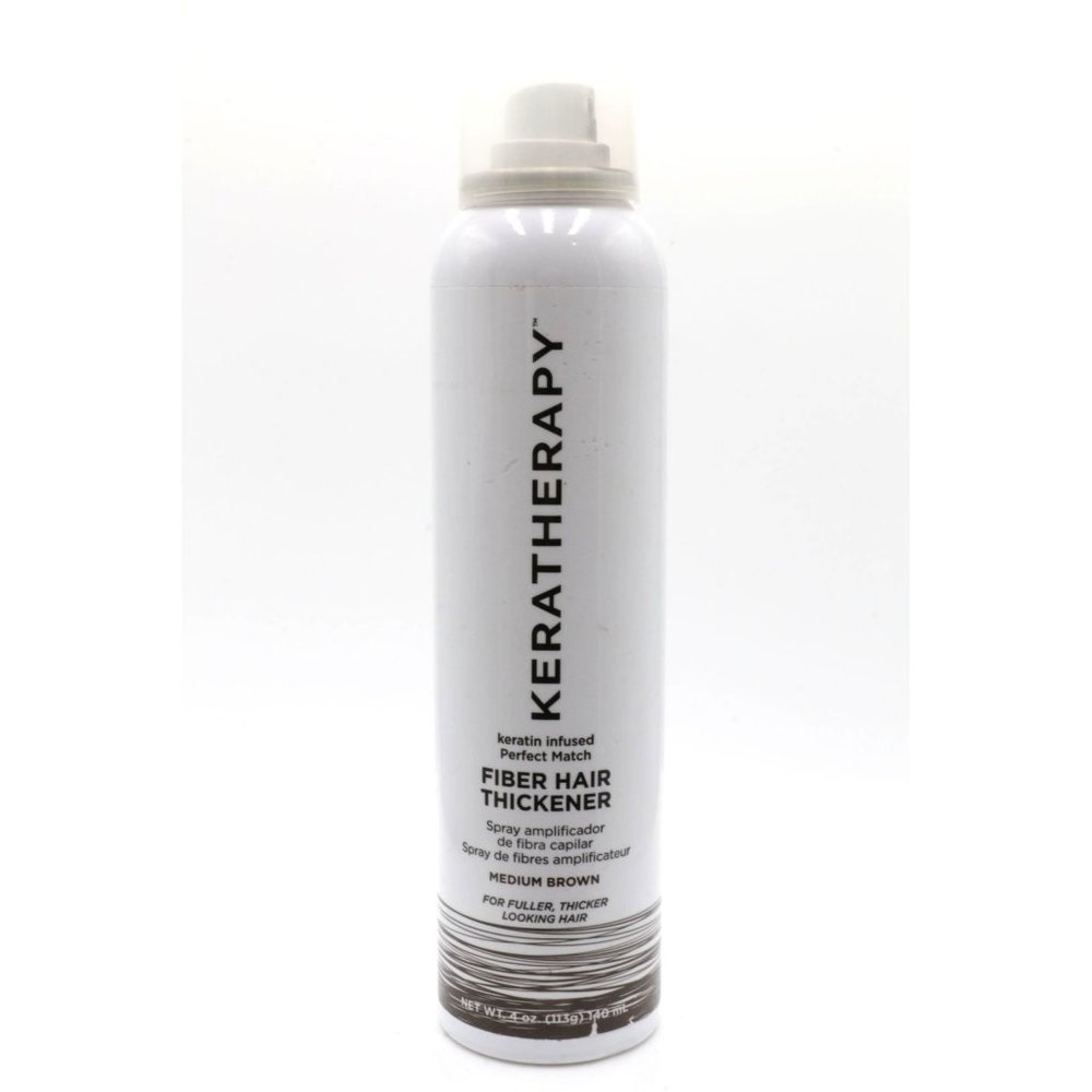 Keratherapy Keratin Infused Fiber Hair Thickener Spray Root Color Medium Brown